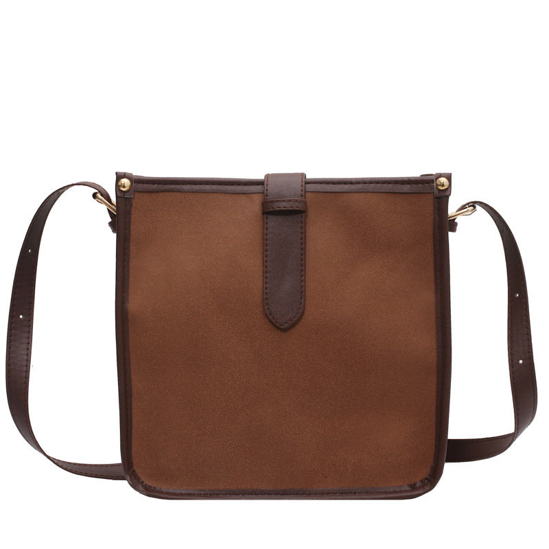 Sac Carré Compact en Cuir Synthétique